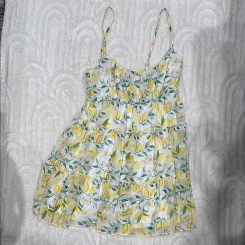 Lemon Print Spaghetti Strap Top